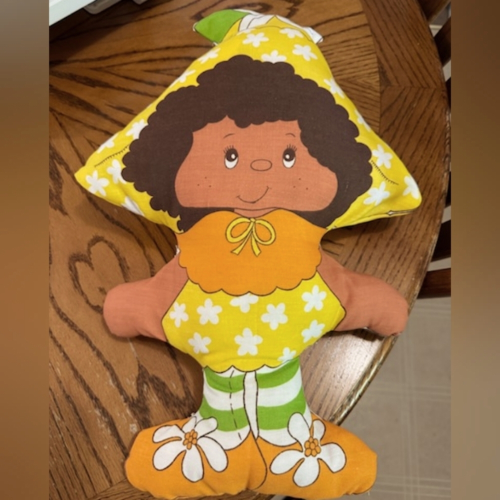 Vintage Orange Blossom Doll Pillow Pal